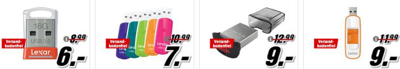 Media Markt Speicher Tiefpreisspätschicht   günstige SSDs, USB Sticks und Speicherkarten