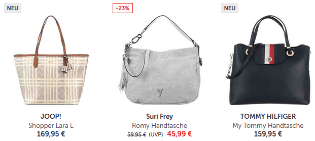 20% Rabatt auf alle Taschen bei Mirapodo   z.B. rieker Handtaschen ab 6,94€