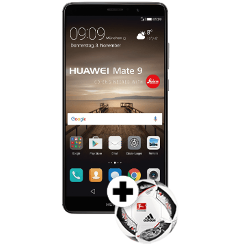 Huawei Mate 9 – 5,9 Smartphone mit LTE + Adidas Fussball für 539€ (statt 600€)