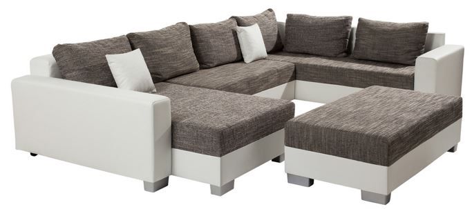 Wohnlandschaft mit Hocker für nur 399€