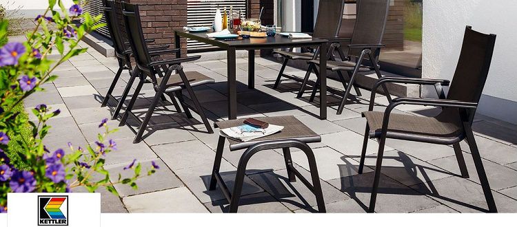 Kettler Sale Gartenmöbel bei vente privee   z.B. 2er Set Stapelsessel Feel ab 189,90€ (statt 260€)