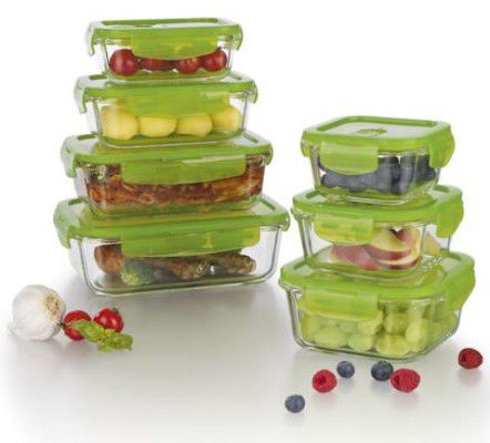 maxxcuisine Glas Frischhaltedosen Klick it   14tlg Aufbewahrungsdosen Set für 29,99€