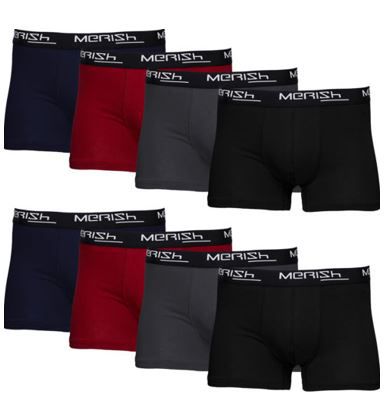 Merish 216   8er Pack mehrfarbige Herren Retro Boxershorts für 17,90€