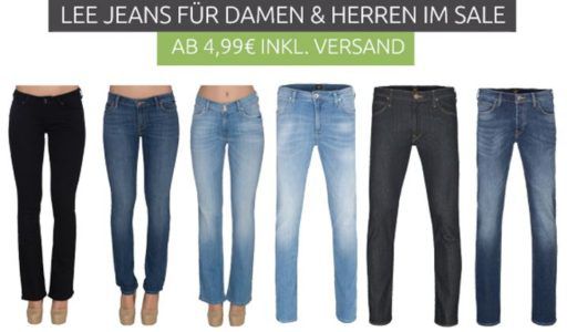 Lee Sale bei Outlet46   z.B. Jeans ab 4,99€ oder Hemden ab 5,99€