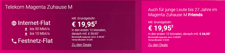 Magenta Zuhause M für 33,15€ inkl. verschiedener Zugaben   z.B. PS4 Slim 500 GB   Friends Vorteil möglich