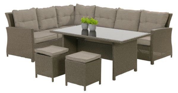 Bukatchi 4 tlg. Loungegruppe Miami aus Polyrattan für 629,96€ (statt 800€)