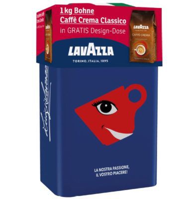 Lavazza Cafe Crema Classico + LE Design Dose für 10€