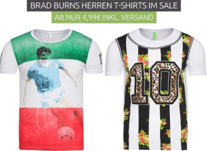 Brad Burns Herren T Shirt Restbestände Sale   Herren T Shirt nur 1,99€ (statt 20€)