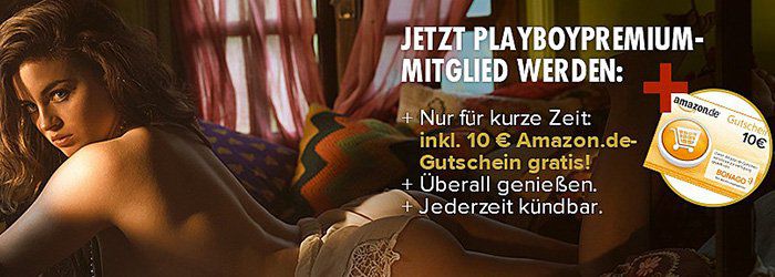 3 Monate Playboy Premium als E Paper für 15€ + 10€ Gutschein