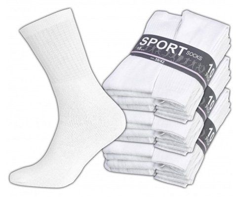 Herren Sportsocken   30er Pack weiße Sportsocken für 9,99€ (statt 20€)