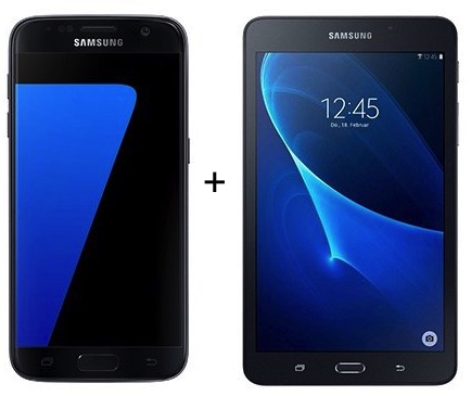 Samsung Galaxy S7 + Galaxy Tab A 7.0 + Vodafone Flat mit 1GB für 21,69€ mtl. (Gerätewert: 538€)