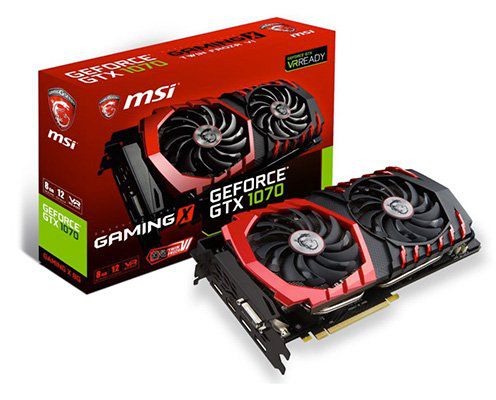 MSI GeForce GTX 1070 Gaming X 8GB für 393,17€ (statt 439€) + 40€ Cashback