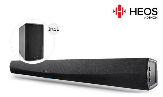 Denon Heos HomeCinema Soundbar + wireless Subwoofer für 408,90€ (statt 491€)