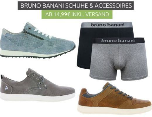 Bruno Banani mini Sale mit günstigen Damen und Herren Schuhen und Unterwäsche   Damen Riemchen Sandale statt 40€ für 27,99€