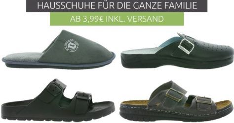 Hausschuhe für die ganze Familie ab 3,99€