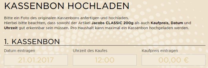 Jacobs Classic Kaffee gratis