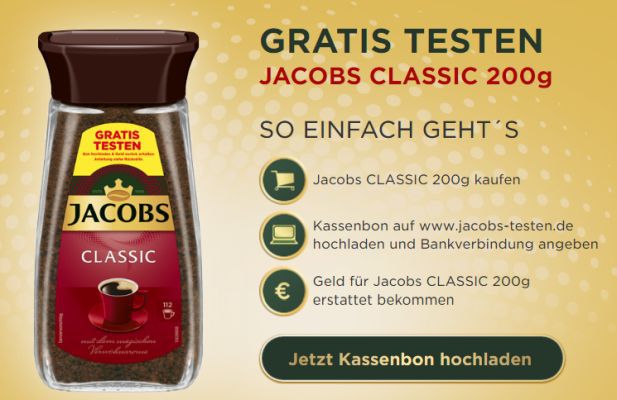 Jacobs Classic Kaffee gratis