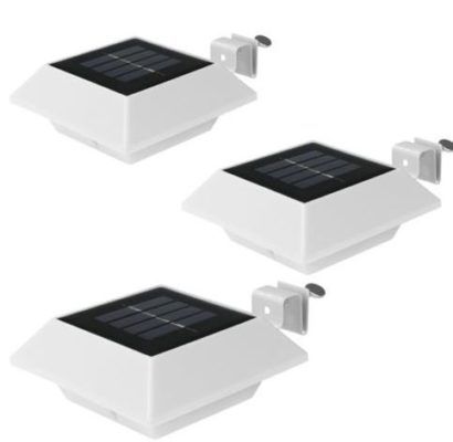 easymaxx Solar LED Dachrinnenleuchten im 3er Set für 14,99€