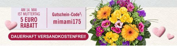 Letzte Chance! Lidl Muttertags Blumen mit 15% oder 5€ Gutschein + VSK frei