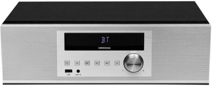 Medion P64301 MD Mikro CD MP3 Kompaktanlage mit USB und Bluetooth für 49,95€ (statt 90€)