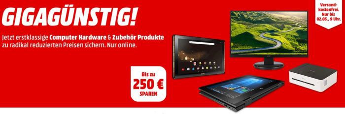 Media Markt: Gigagünstig   Computer Hardware & Notebooks zu guten Preisen