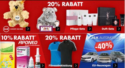 Karstadt Kracher mit z.B. 20% auf Düfte, Festina Uhren, Fitnessbekleidung und mehr