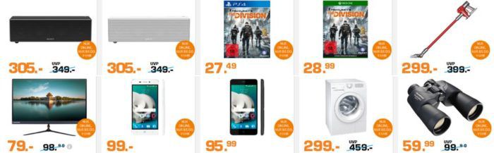 Saturn Late Night Shopping Übersicht   u.a.: SONY SRS ZR7 Streaming Lautsprecher statt 279€ für 149€