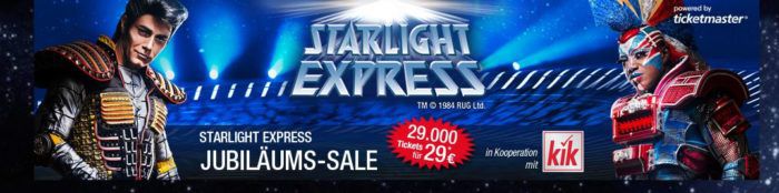 Knaller! Starlight Express Tickets ab nur 29€ (statt 86€) nur noch bis Mitternacht