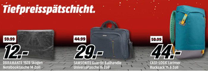 Media Markt Taschen Tiefpreisspätschicht   günstige Taschen für Tablets, Notebooks & Co.