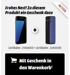 Samsung Galaxy S7 edge 32GB + UE Boom 2 Lautsprecher für 499€ (statt 586€)