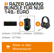 Razer BlackWidow X Bundle für 155,99€ (statt 260€)