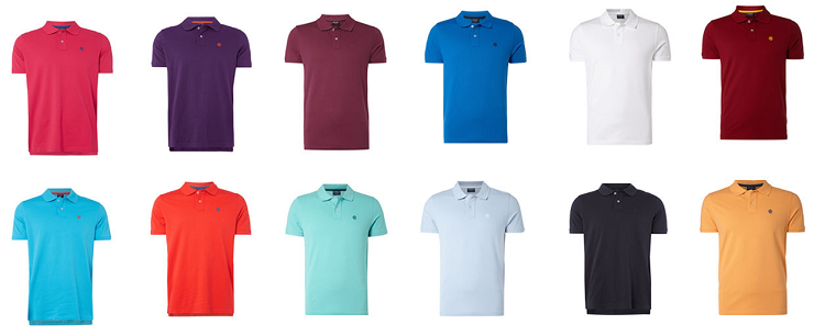 Mcneal Poloshirts   verschiedene Farben mit Logo Stickerei für 8,99€