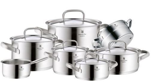 WMF Gourmet Plus   7 teil. Cromargan Topf Set für 252,99€