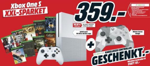 Letzter Tag! Media Markt Oster Angebote mit gratis Geschenken   z.B. Xbox One S + 9 Spiele + 2. Controller nur 359€