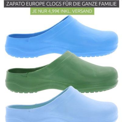 ZAPATO EUROPE   Herren Garten Clogs statt 16€ für nur 4,99€