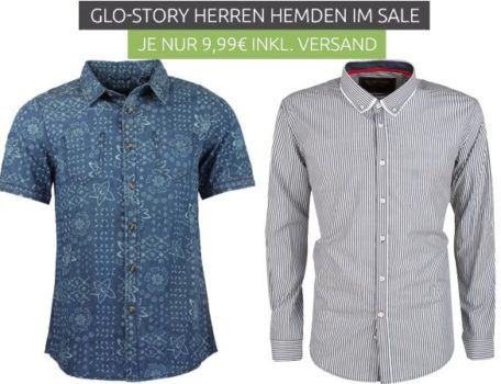 Glo Story Herren Langarm Hemden für je 9,99€ und Poloshirts für 7,99€