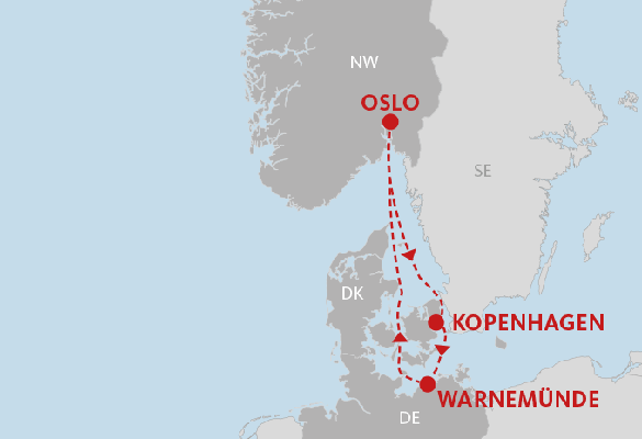 AIDAmar: 4 ÜN Kurzkreuzfahrt nach Skandinavien inkl. Vollpension ab 449€ p.P