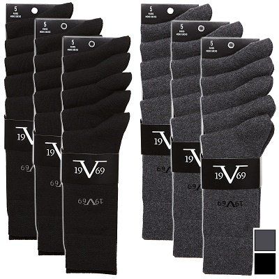 15er Pack Versace 1969 Socken in Schwarz oder Anthrazit für 21,59€