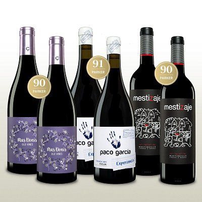 6 Fl. Rotwein   Robert Parker Probierpaket mit 90+ Punkten für 49,90€