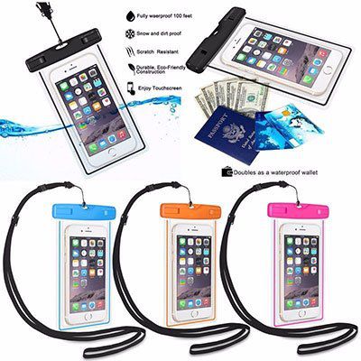 Wasserfeste & transparente Hülle für Smartphones für 0,82€