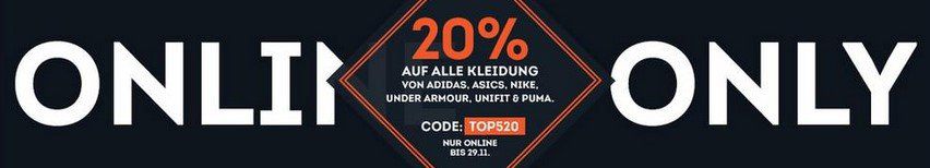 Sportscheck Sale: 20% EXTRA Rabatt auf Adidas, Asics, Nike, Unifit, Under Armour & Puma bis Mitternacht