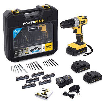 Powerplus 18V Akku Bohrschrauber mit 3 x 1,5Ah für 78,48€ (statt 115€)