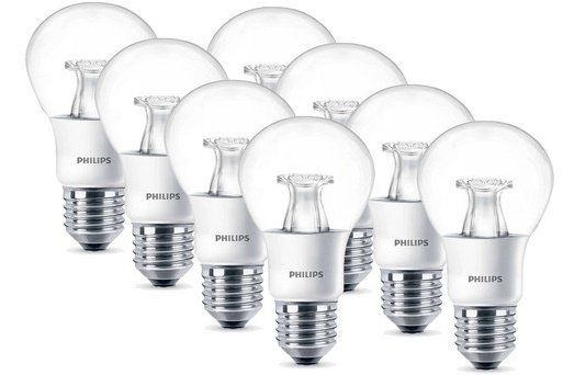 Philips Warmglow   8 LEDs (E27, 6W) für 30,90€ (statt 41€)