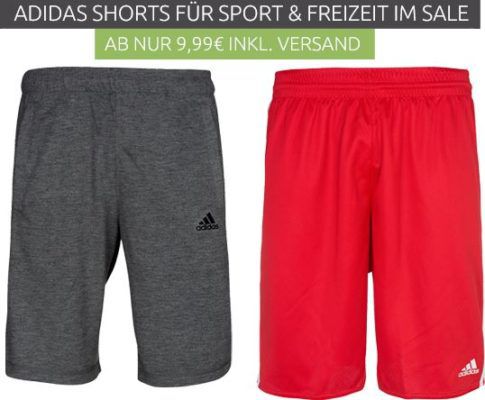 Adidas Shorts für Sport & Freizeit ab 9,99€