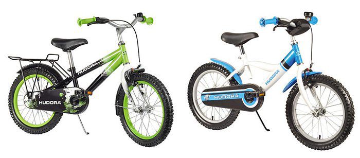 TOP! Hudora Kinderfahrräder (16 Zoll / 5 7 Jahren) für je 87,94€ (statt 124€)