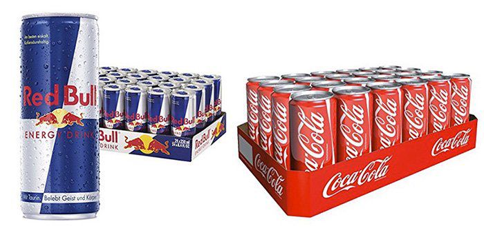 Energy Drinks und Softgetränke bei Amazon   z.B. 24er Pack Red Bull für 20,79€