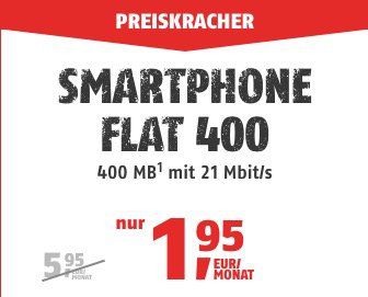 Knaller! Telekom Flat 400 mit 100 Frei Minuten + 400MB für 1,95€ mtl. + 25€ Guthaben bei Rufnummermitnahme