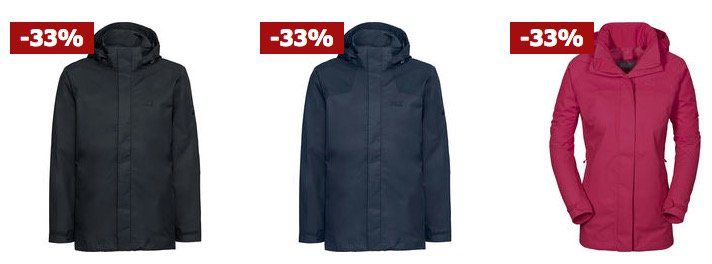 30% auf Outdoorjacken bei Karstadt   z.B. Jack Wolfskin Shelter Damenjacke für 88,25€ (statt 99€)