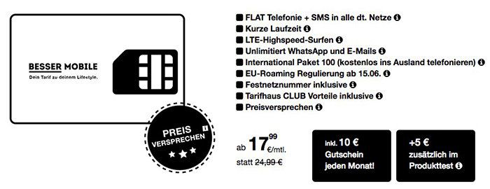 o2 Allnet Flat mit 1 4GB LTE ab 17,99€ mtl. + 12 Monate lang jeden Monat einen 15€ Gutschein   nur 6 Monate Laufzeit!