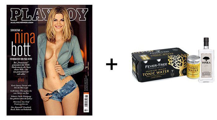 6 Ausgaben Playboy + Tonka Gin (0,5 L) + Fever Tree Tonic Water für 38,50€ (statt 68€)